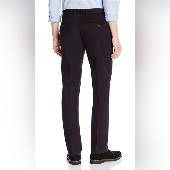 Men's Straight-Fit Wrinkle-Free Comfort Stretch Dress Chino Pant 40x30 - Picture 4 of 7